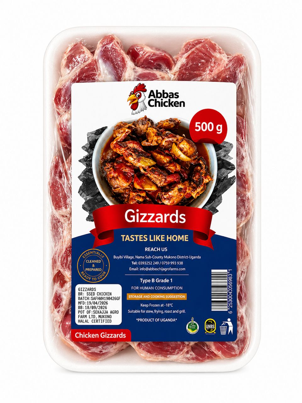 Fresh chicken packaging
